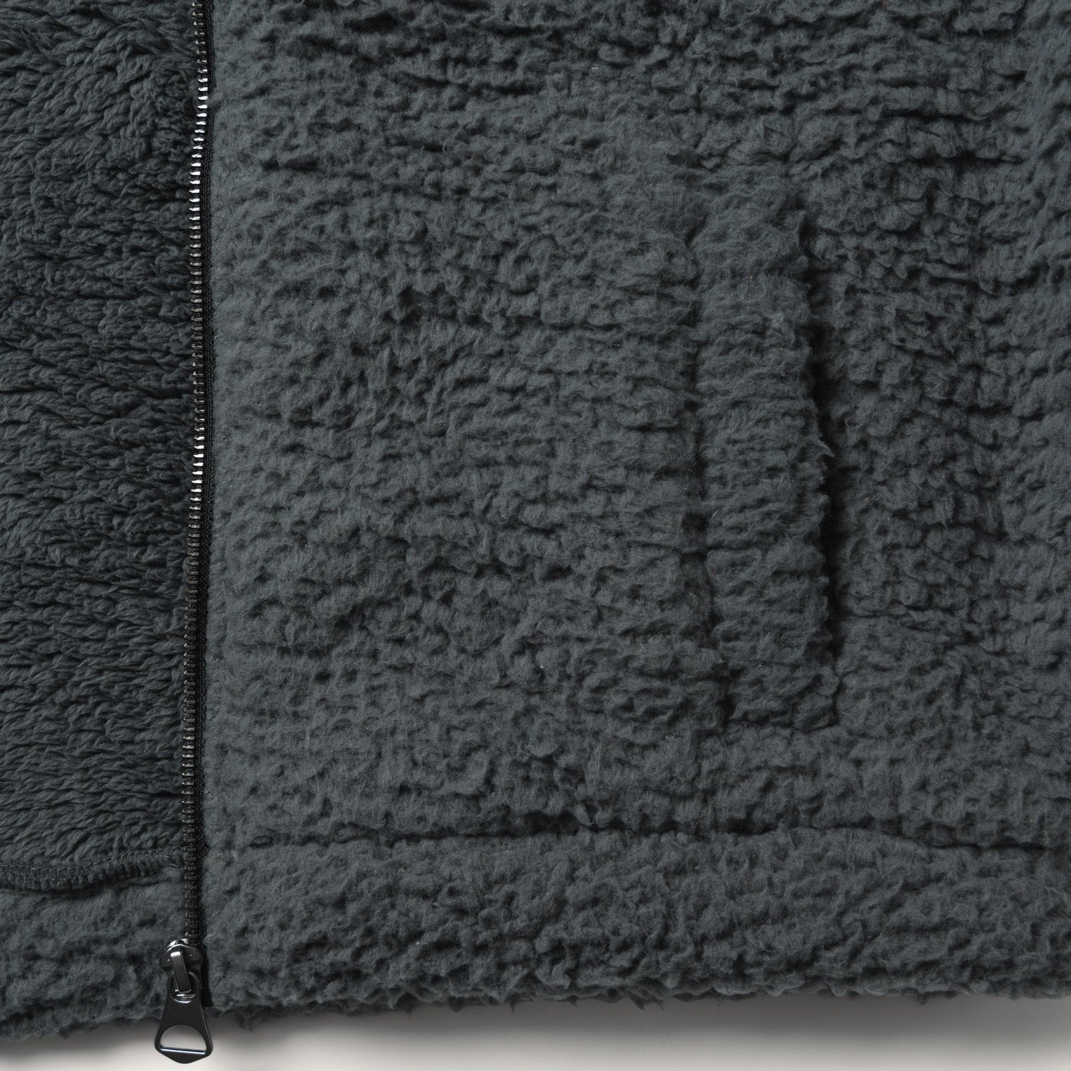 Fuzzy Teddy Bear Fleece Jacket Grey | Stetson Women