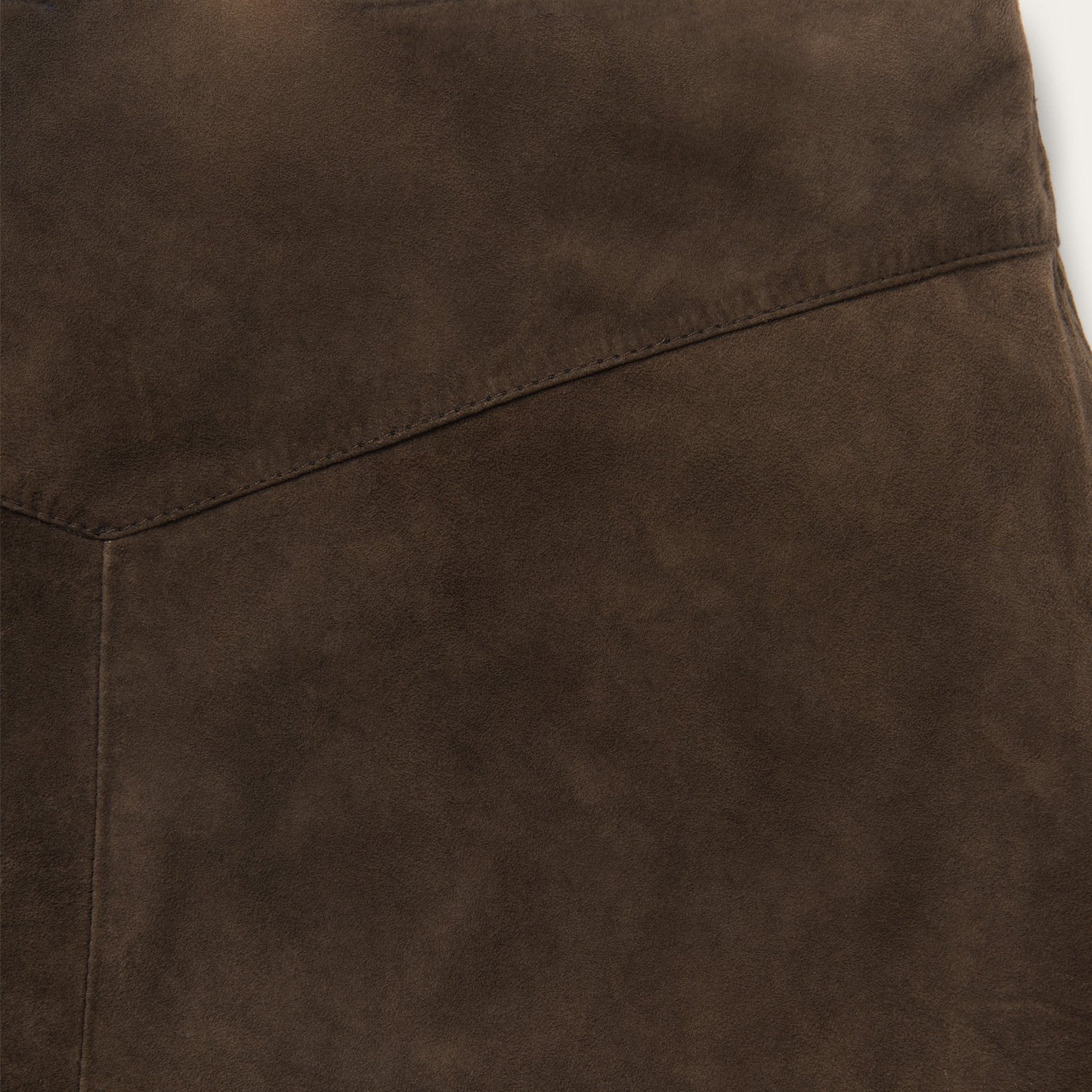 Lamb Suede Skirt with Nailheads Brown | Stetson Women