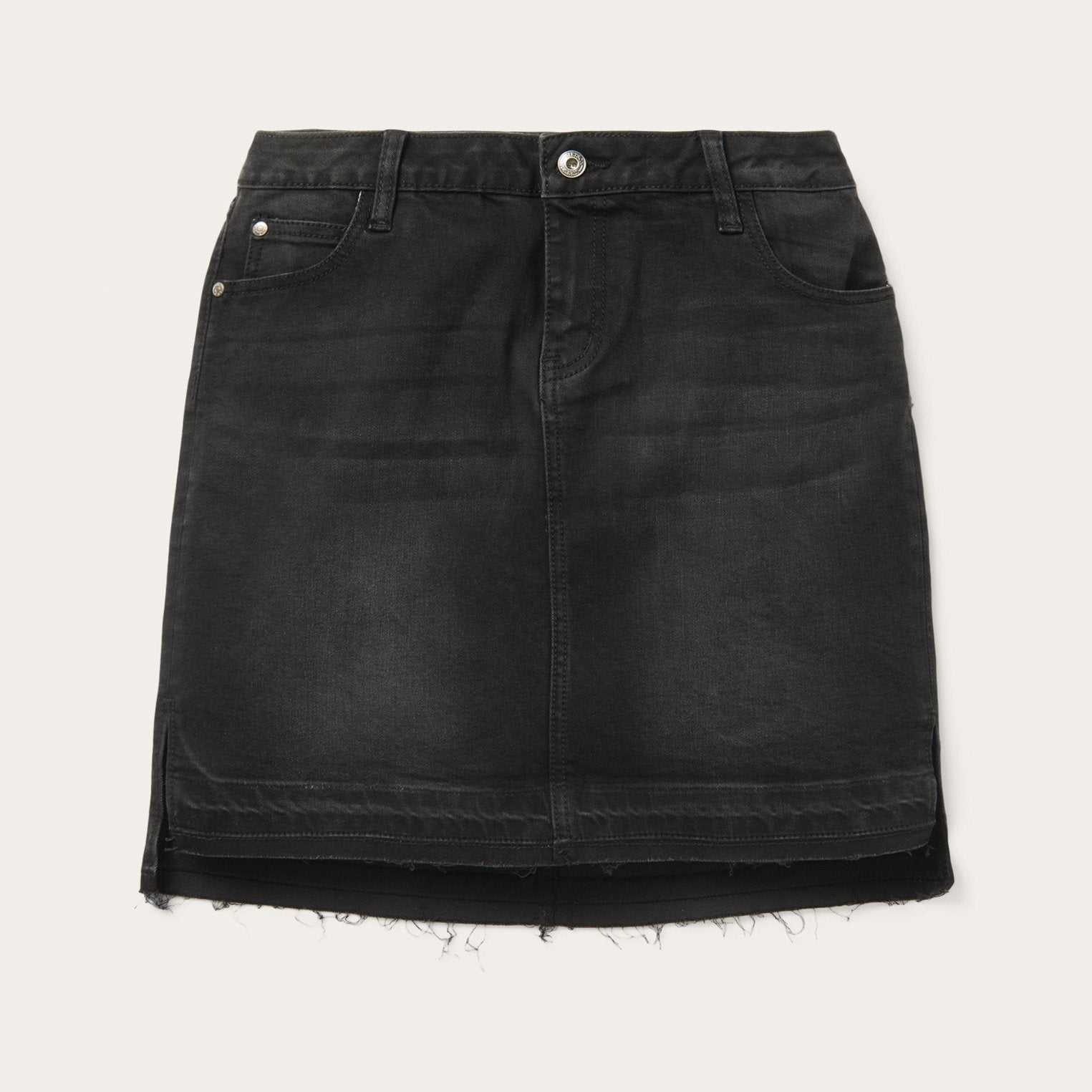 Black Denim 5-Pocket Skirt Black | Stetson Women
