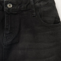 Black Denim 5-Pocket Skirt Black | Stetson Women