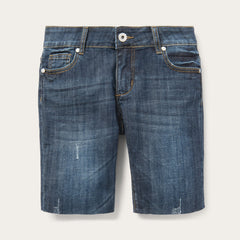 Dark Wash Denim Shorts Blue | Stetson Women