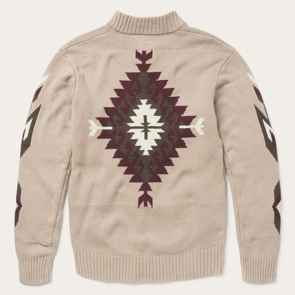 Brown Aztec Cardigan Brown | Stetson Men