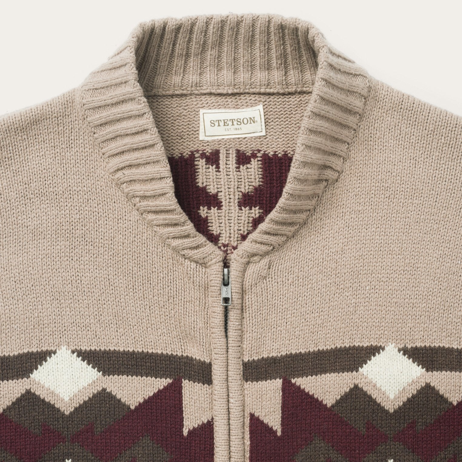Brown Aztec Cardigan Brown | Stetson Men