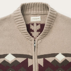 Brown Aztec Cardigan Brown | Stetson Men
