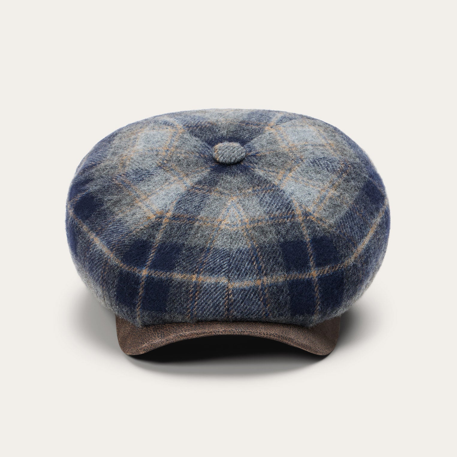 Wool Check Hatteras Blue/Grey Check | Stetson Hats