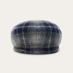 Wool Check Hatteras Blue/Grey Check | Stetson Hats