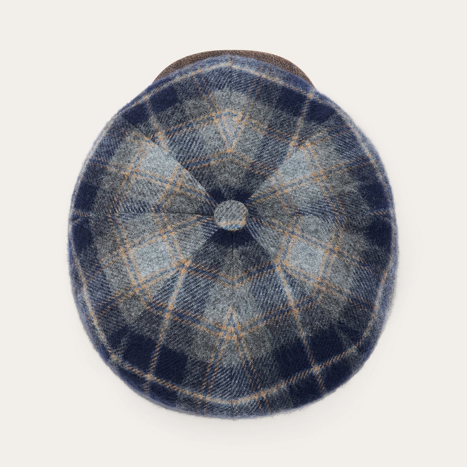 Wool Check Hatteras Blue/Grey Check | Stetson Hats