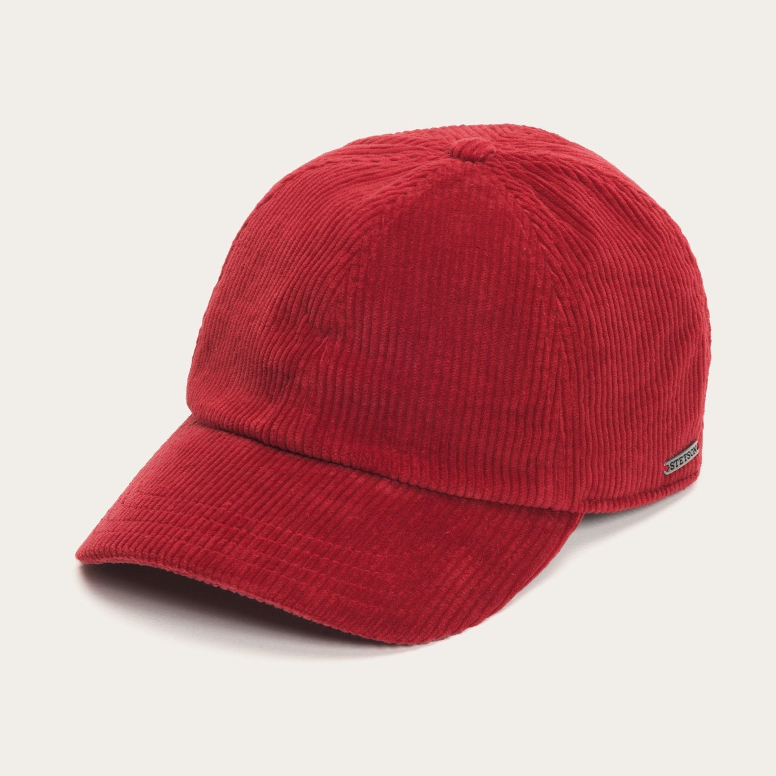 Cord Baseball Cap Red | Stetson Hats