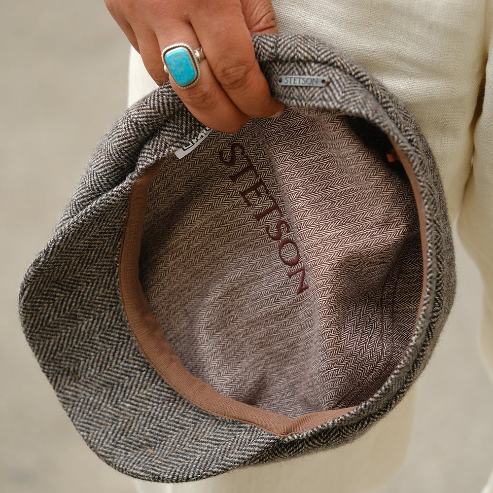 Wool Herringbone Hatteras Grey Herringbone | Stetson Hats