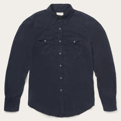 Navy Twill Shirt Blue | Stetson Men