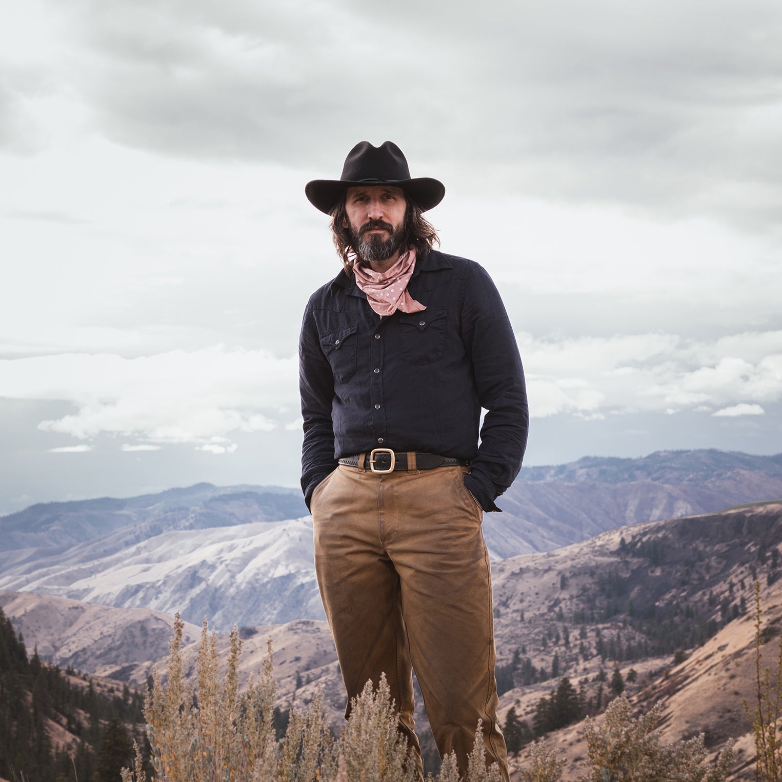Navy Twill Shirt Blue | Stetson Men