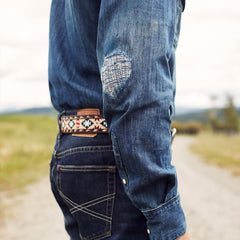 Medium Blue Denim Shirt Blue | Stetson Men