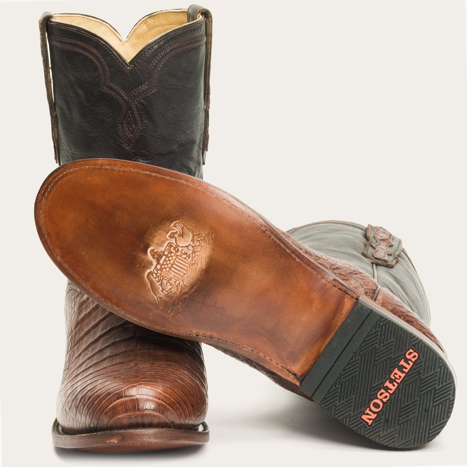 Puncher Exotic Boots Brown | Stetson