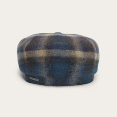 Hatteras Virgin Wool Cap Blue/Beige Check | Stetson Hats