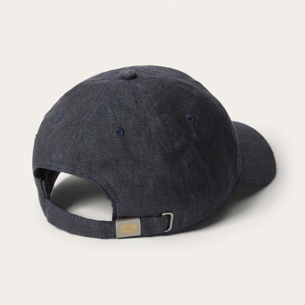 Linen Baseball Cap Dark Grey | Stetson Hats