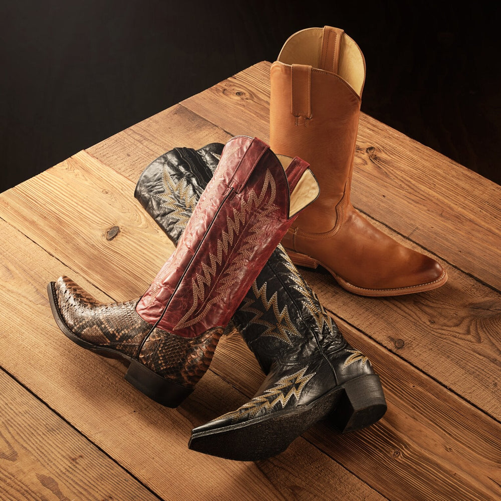 Ember Python Snip Toe Boot Red | Stetson