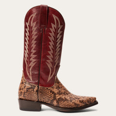 Ember Python Snip Toe Boot Red | Stetson