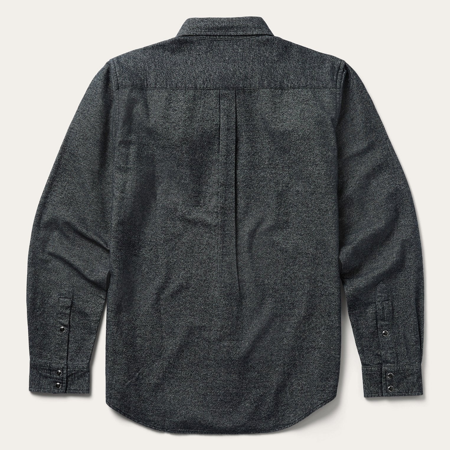 Brushed Twill Western Shirt Black | Stetson Men