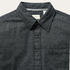Brushed Twill Western Shirt Black | Stetson Men