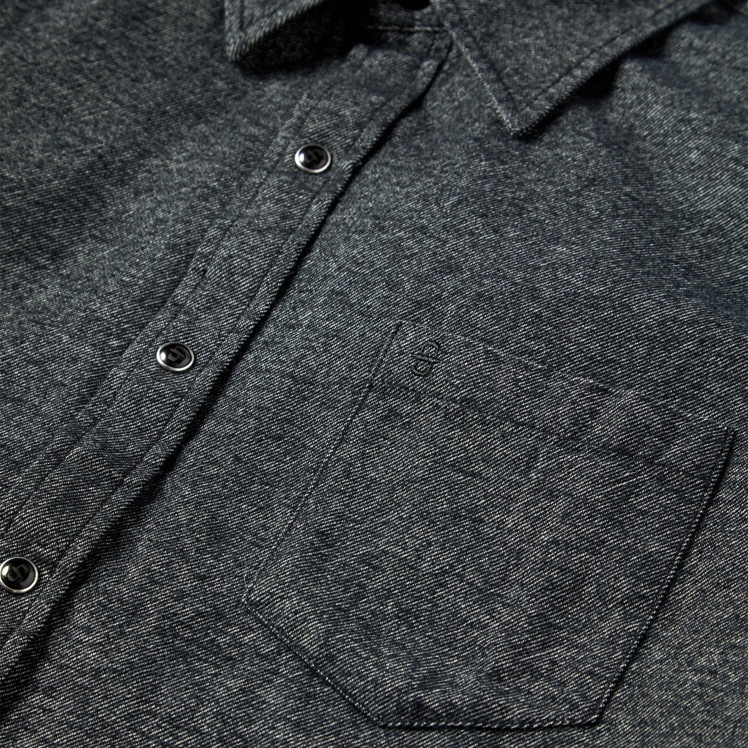 Brushed Twill Western Shirt Black | Stetson Men