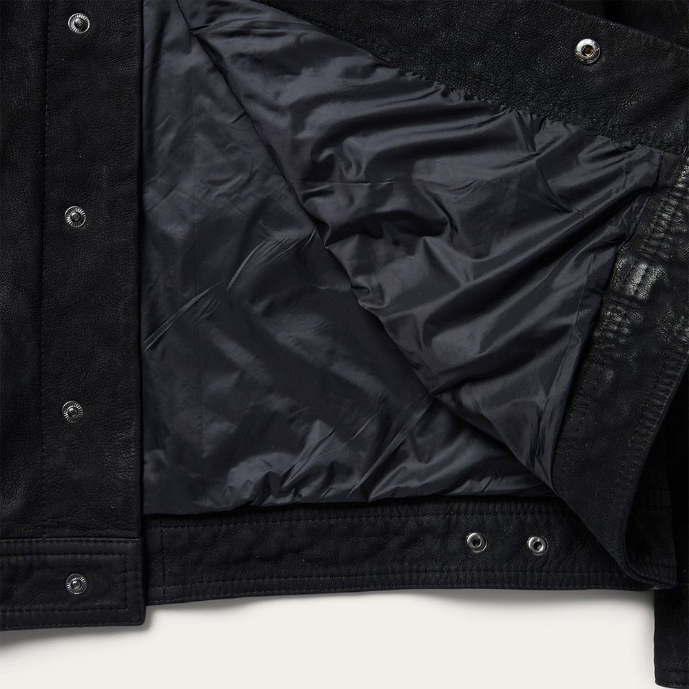 Leather Jean Jacket Black | Stetson Men
