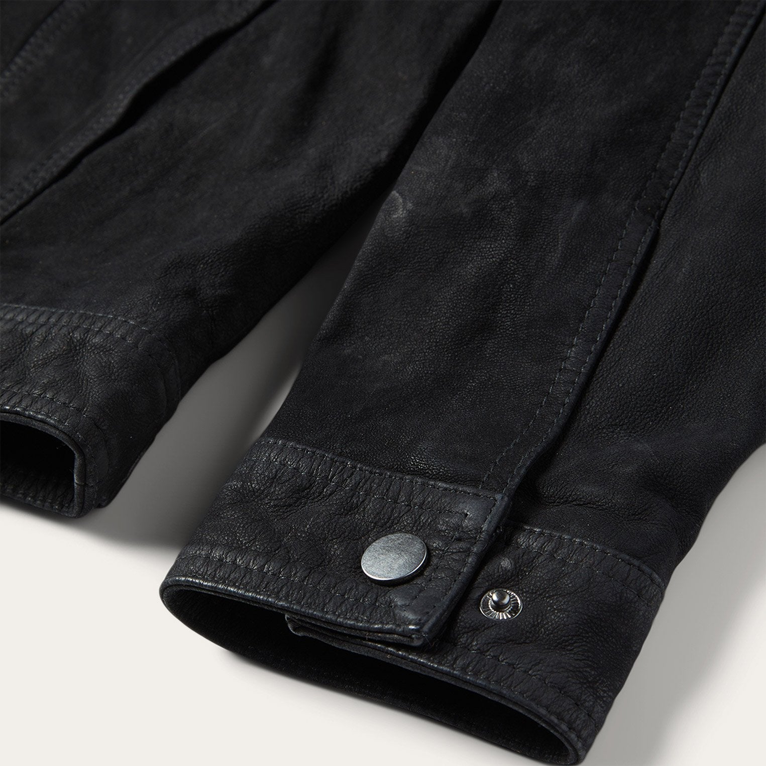 Leather Jean Jacket Black | Stetson Men