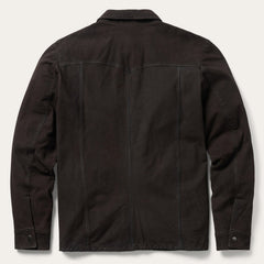 Leather Western Shirt Jacket Brown | Stetson Men