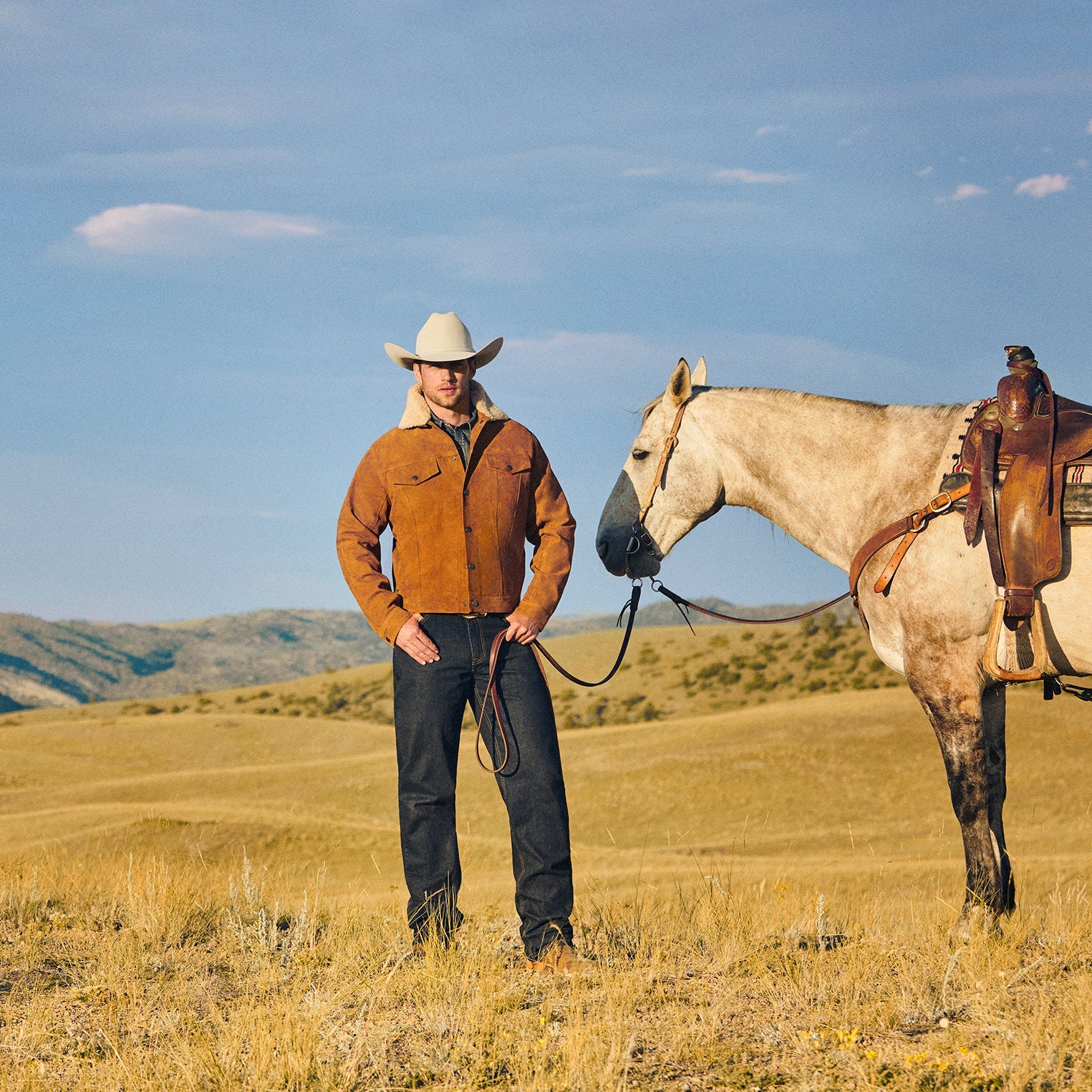 Classic Suede Jacket Tan | Stetson Men