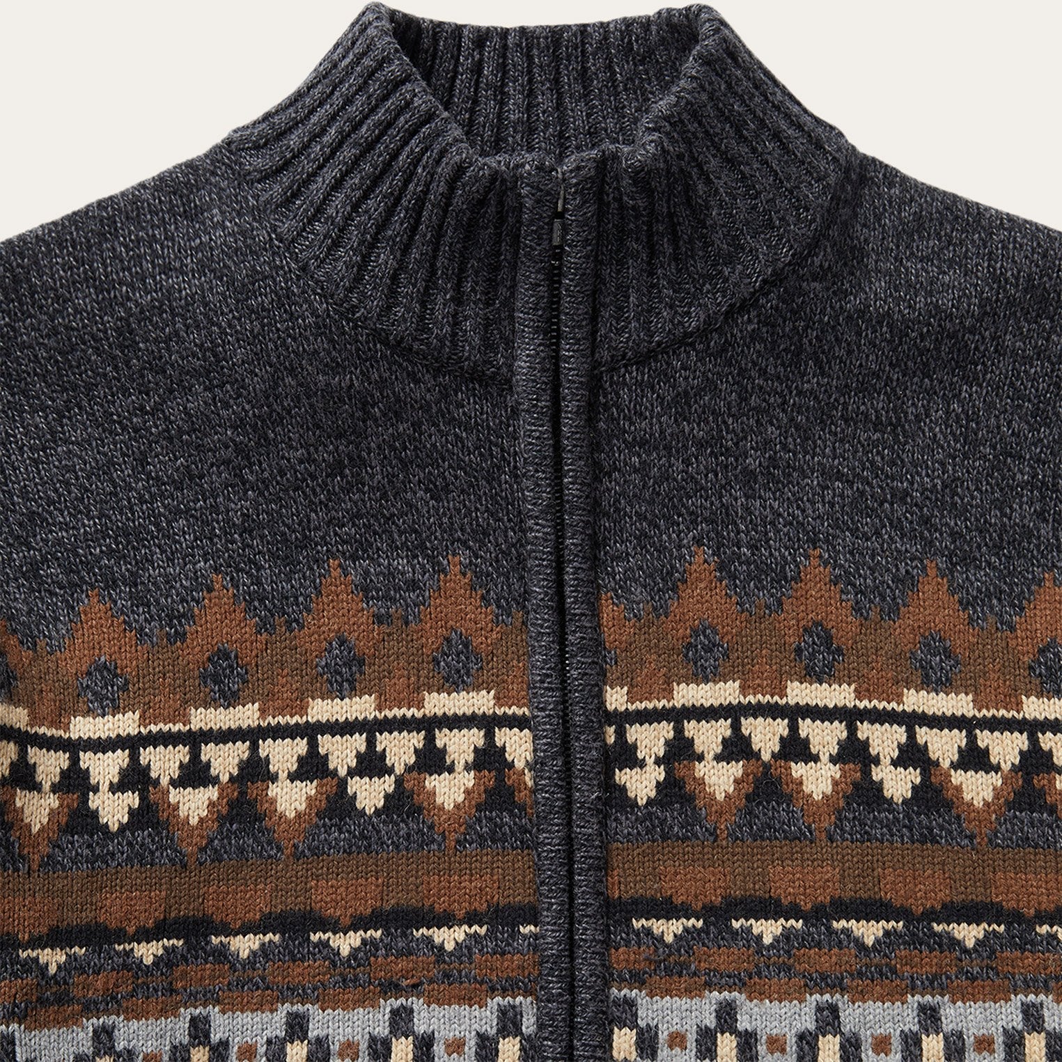 Western Cardigan Grey | Stetson Men