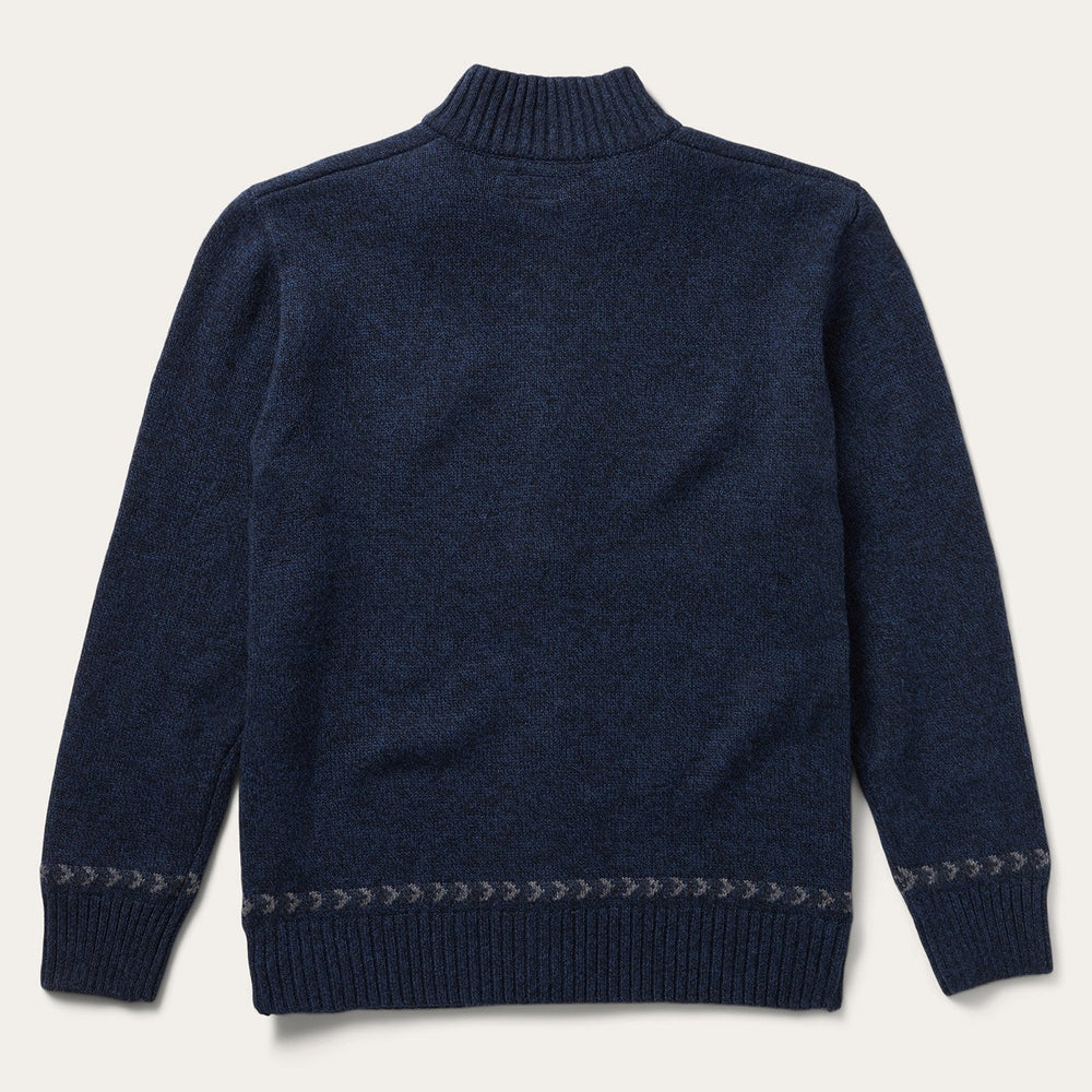 Navy Aztec Cardigan Blue | Stetson Men