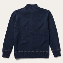 Navy Aztec Cardigan Blue | Stetson Men