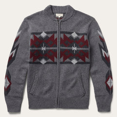 Grey Aztec Cardigan Grey | Stetson Men