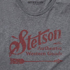 Vintage Arrow Graphic Tee Grey | Stetson Men