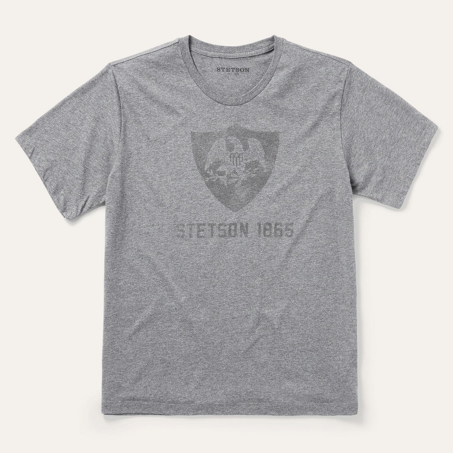 Vintage Eagle Graphic Tee Grey | Stetson Men