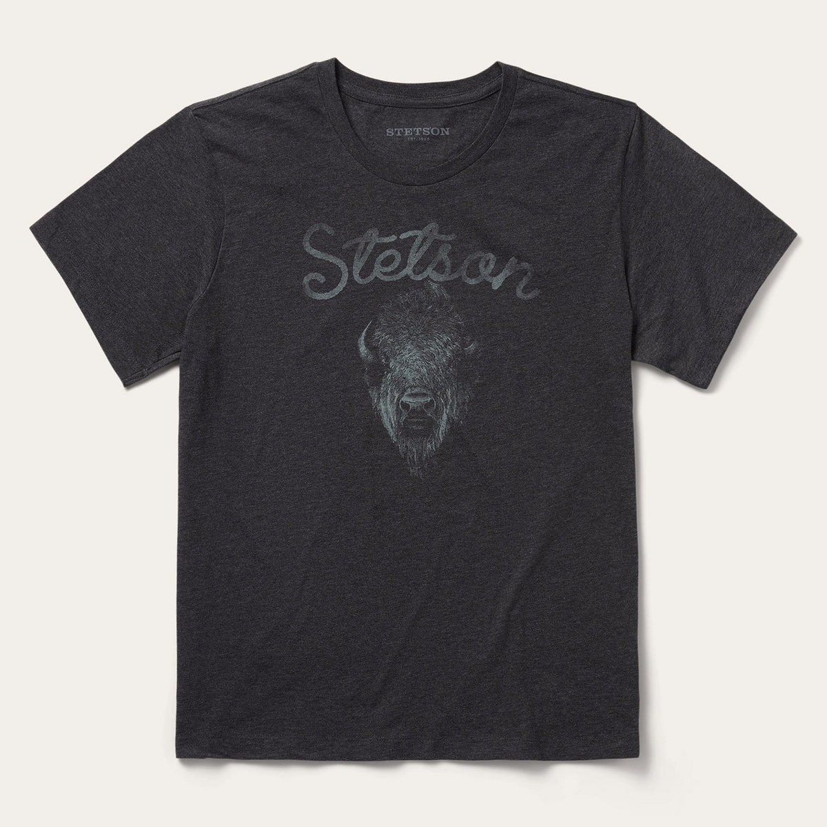 Bison Spirit Graphic Tee Black | Stetson Men