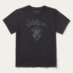 Bison Spirit Graphic Tee Black | Stetson Men