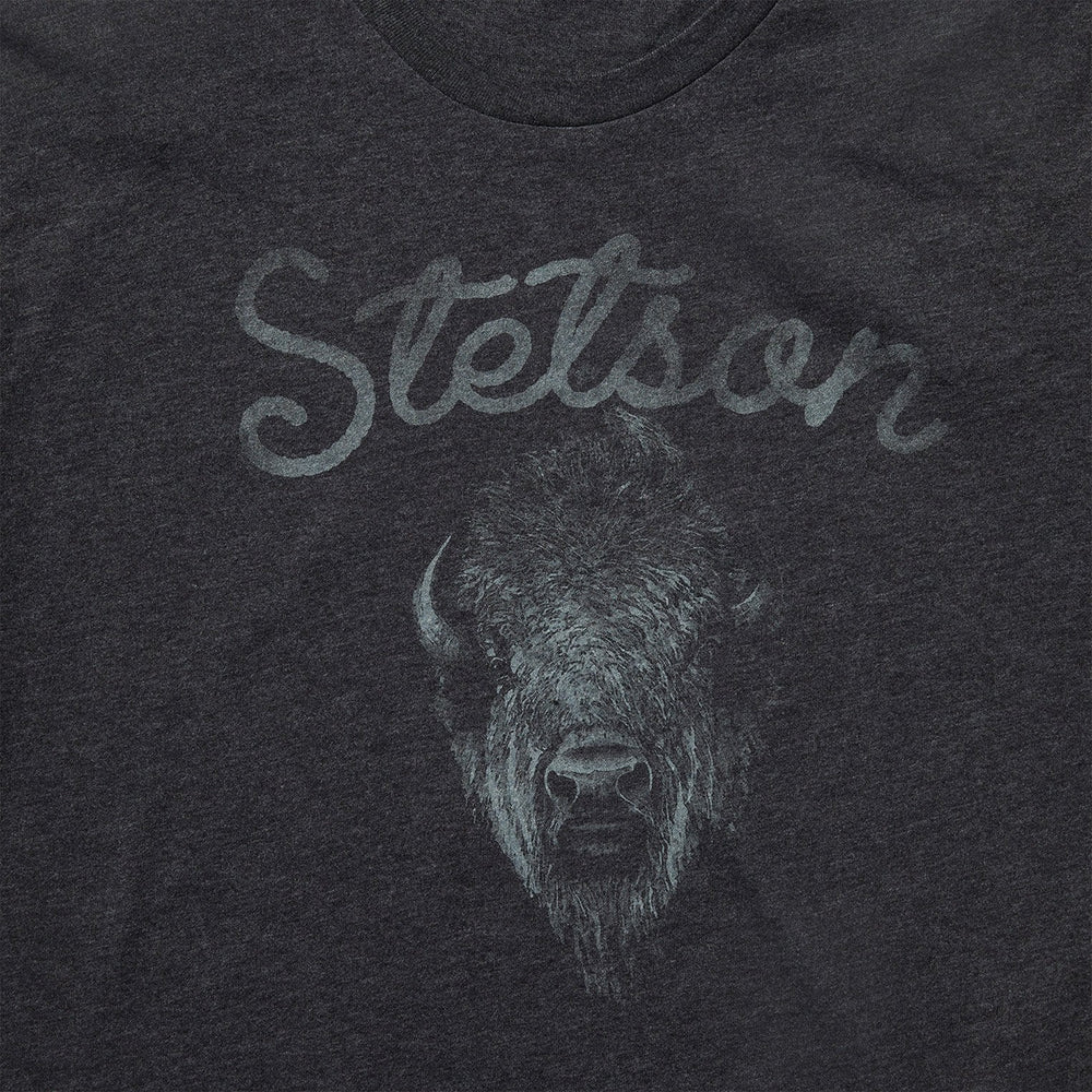 Bison Spirit Graphic Tee Black | Stetson Men