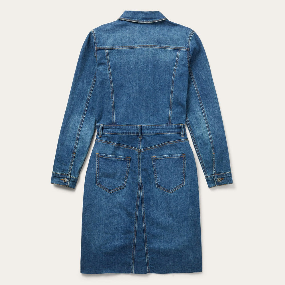 Premium Denim Shirt Dress Blue | Stetson Women