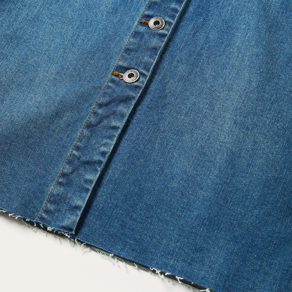 Premium Denim Shirt Dress Blue | Stetson Women