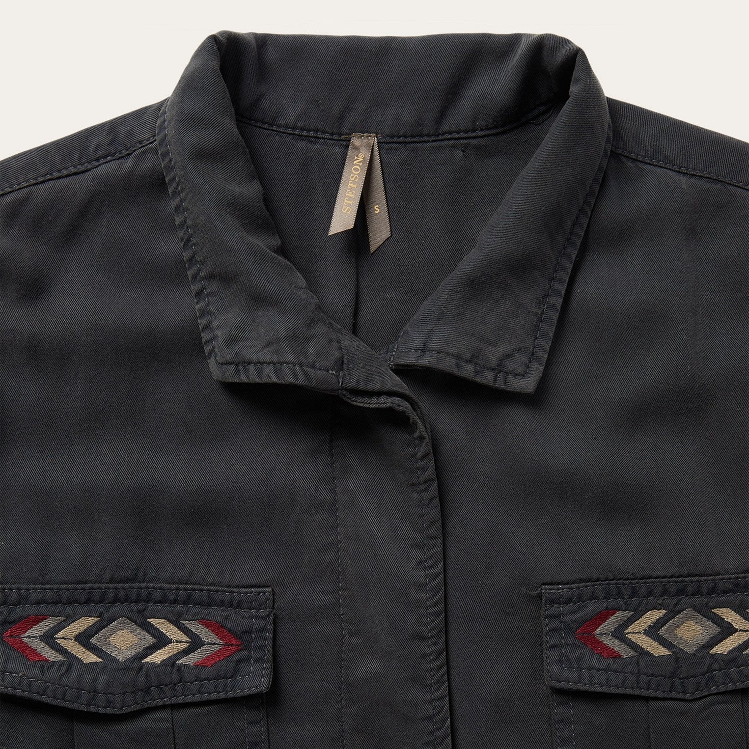 Black Aztec Jacket Grey | Stetson Women
