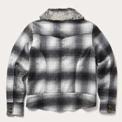 Plaid Cropped Jacket Black | Stetson Women
