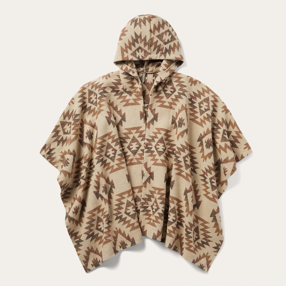 Tan Aztec Poncho Brown | Stetson Women