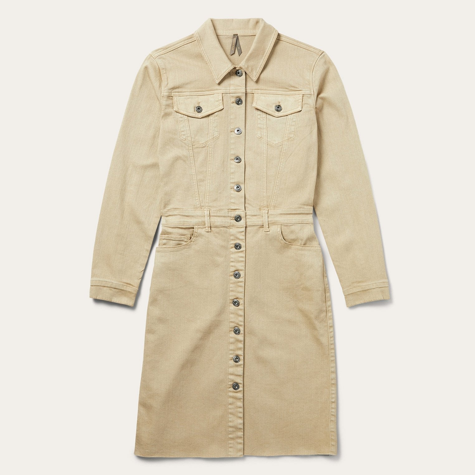 Workwear Inspired Shirt Dress Tan | Stetson Women