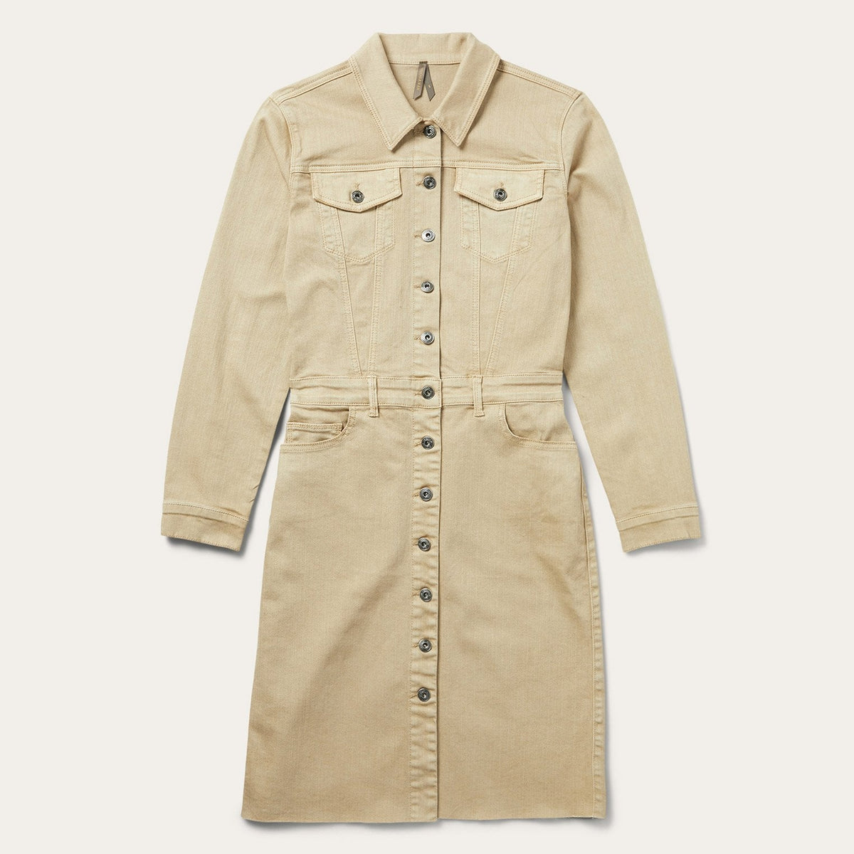 Workwear Inspired Shirt Dress Tan | Stetson Women