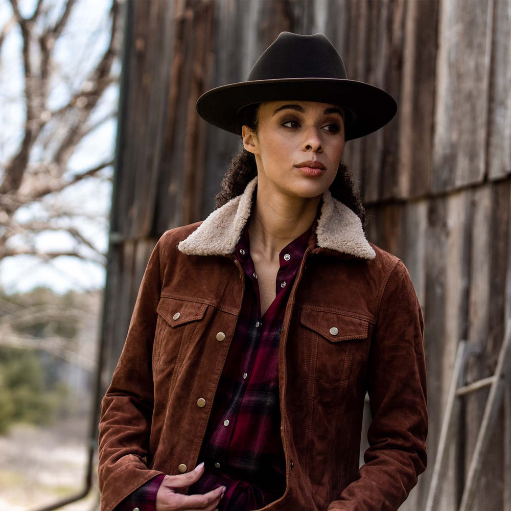 Classic Bomber Jacket Brown | Stetson Women