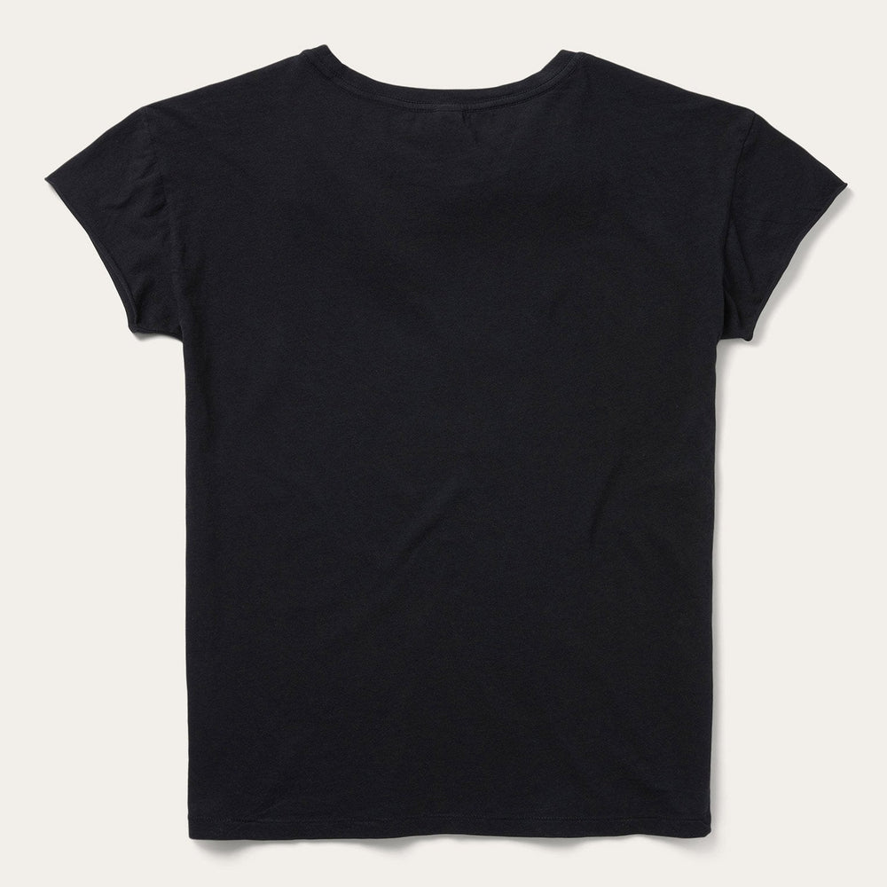 Sunset Saguaro Graphic Tee Black | Stetson Women