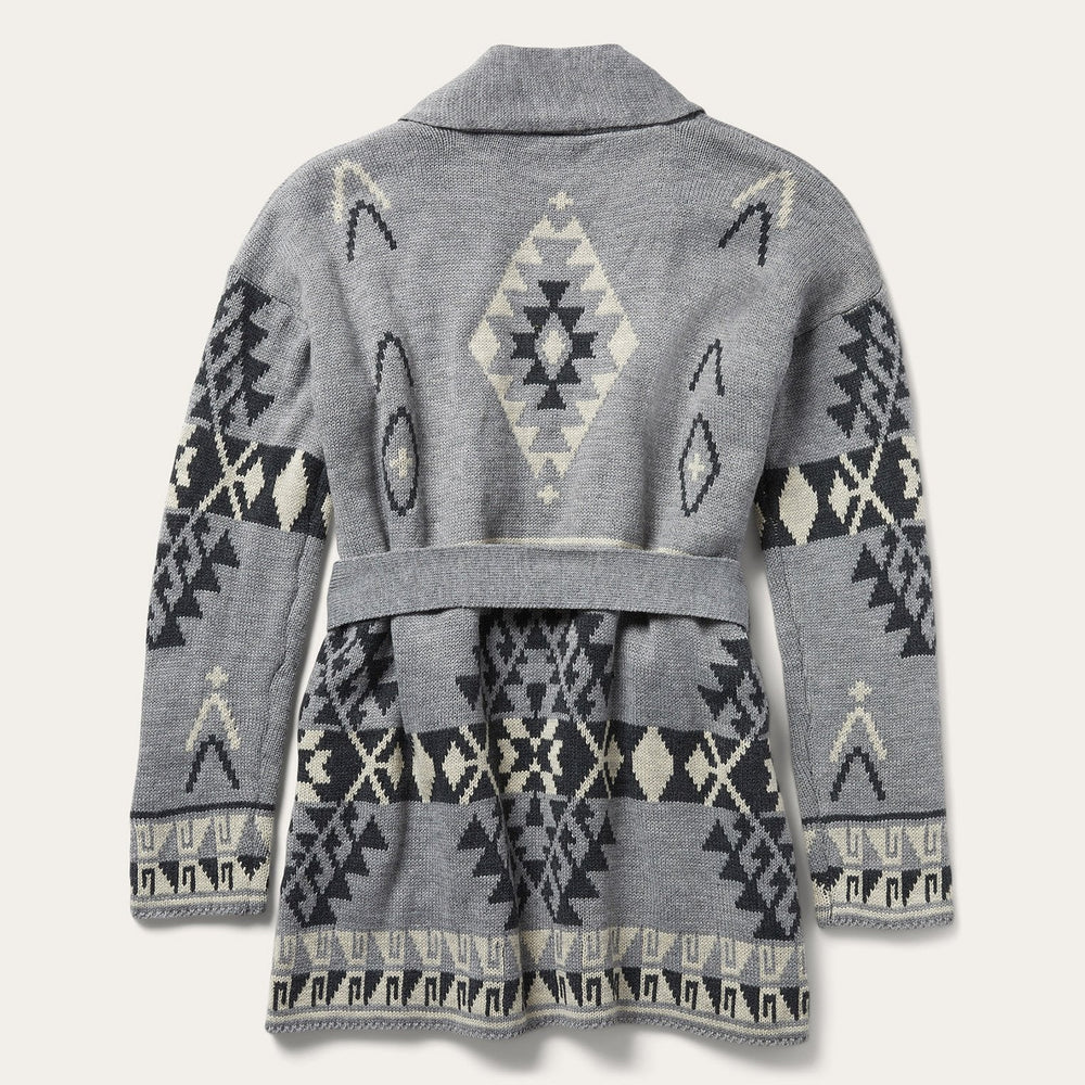Chunky Knit Tie Sweater in Grey Grey | Stetson Women