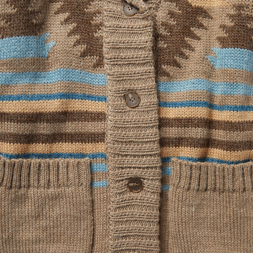 Chunky Knit Tie Sweater in Brown Wine | Stetson Women