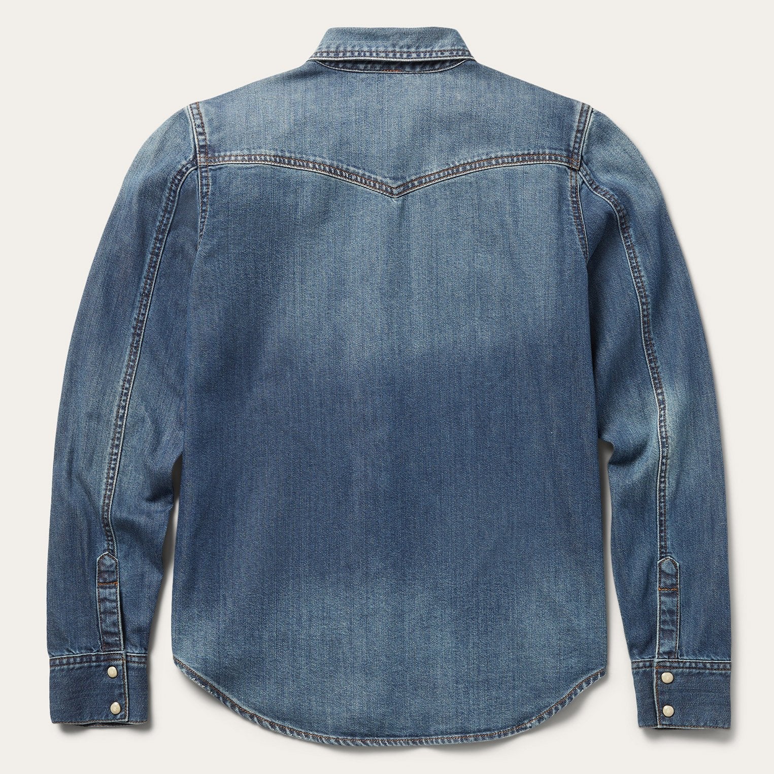 Distressed Denim Shirt Blue | Stetson Women