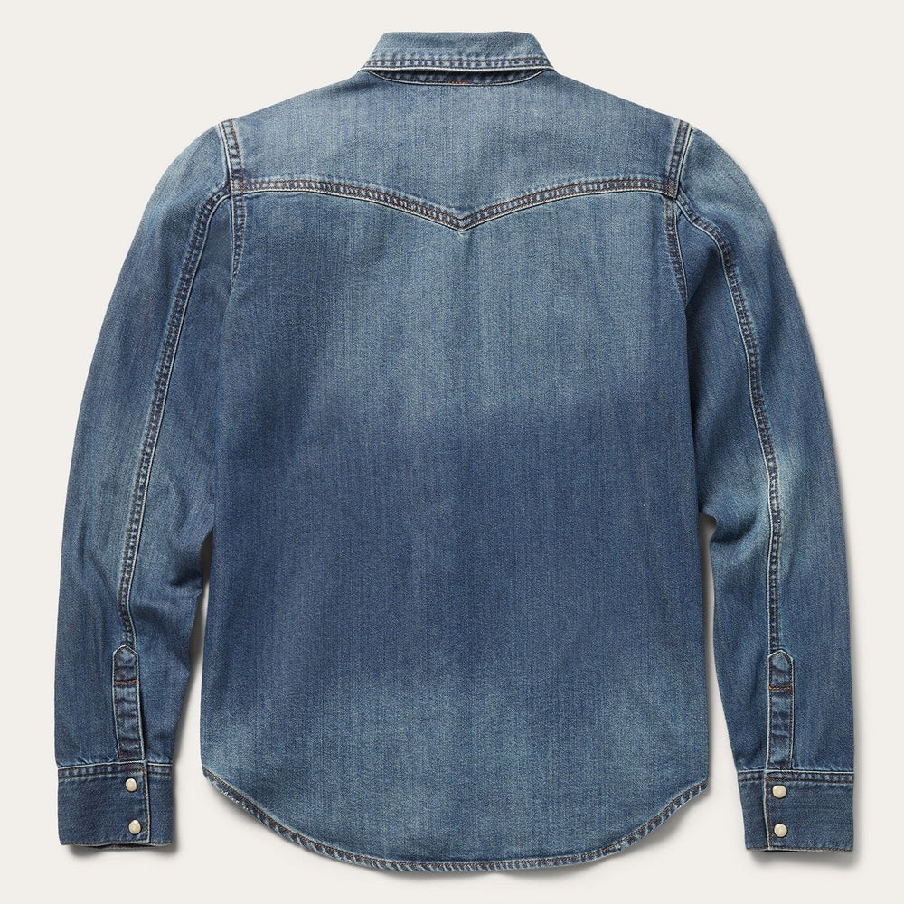 Distressed Denim Shirt Blue | Stetson Women
